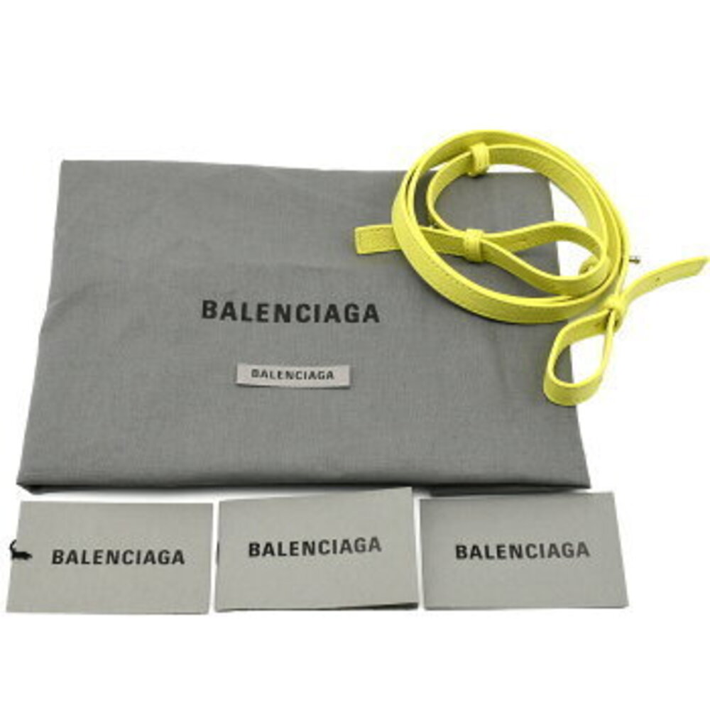 Balenciaga Everyday XS North South Shoulder Tote Bag Handbag Yellow Leather - Picture 8 of 10